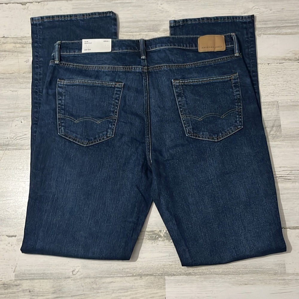 American Eagle Slim Bootcut Jeans Size 36/34 NWT - Picture 2 of 7